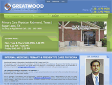 Tablet Screenshot of greatwoodprimarycare.com